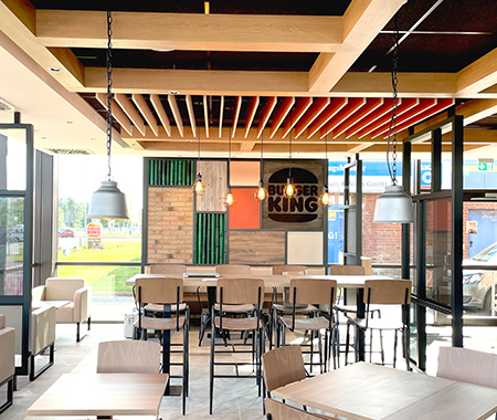 Remodeling nach Burger King GardenGrill Konzept beim Burger King Restaurant in Husum
