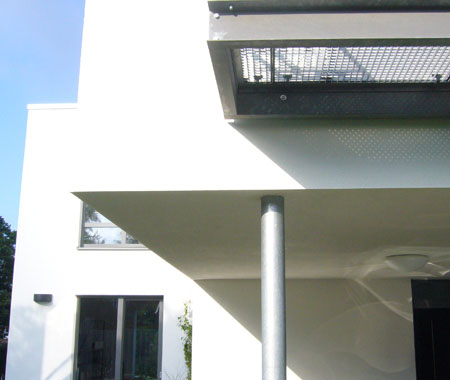 Neubau eines Einfamilienhauses mit offenem Carport in Ahrensburg Detailansicht